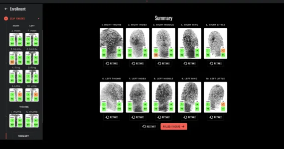Biometric enrollemtn Biometric enrollemtn