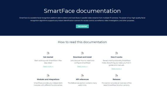 Infórmese de la documentación técnica de SmartFace en línea