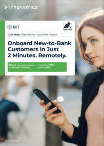 Incorporación de nuevos clientes al banco en solo 2 minutos. De forma remota.