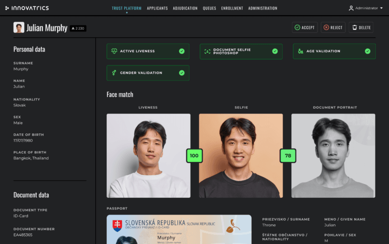 Biometric Platform for ID Issuance