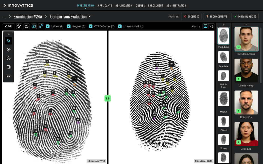 ABIS for Criminal Investigation