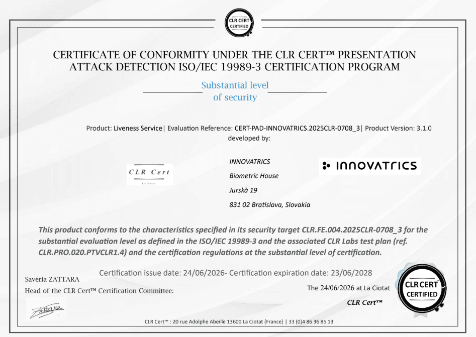 Pad certification 1